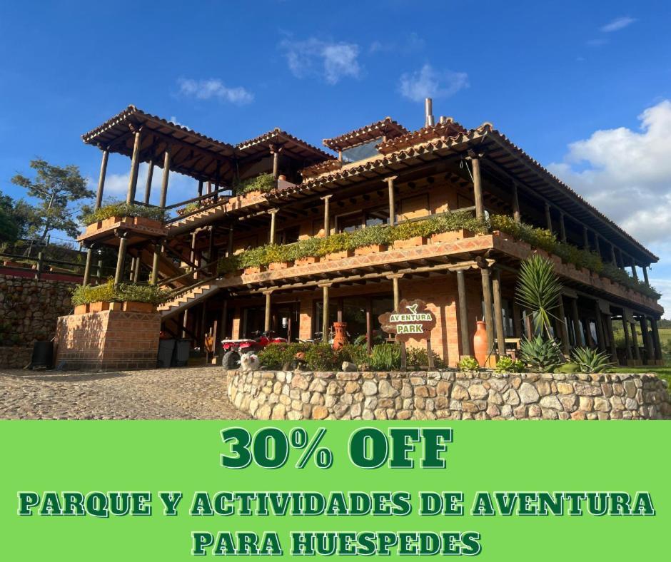 Hotel, Bungalows, Chalet Y Cabanas Aventura Park Villa De Leyva La Periquera المظهر الخارجي الصورة